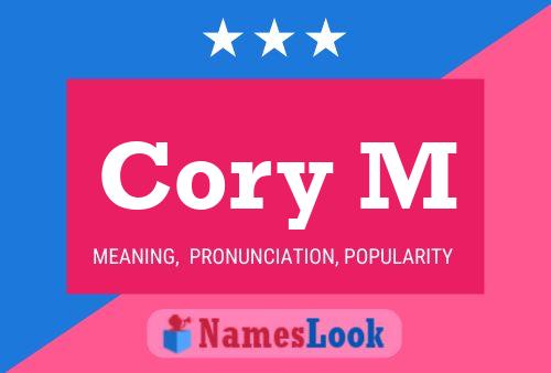 Cory M Name Poster