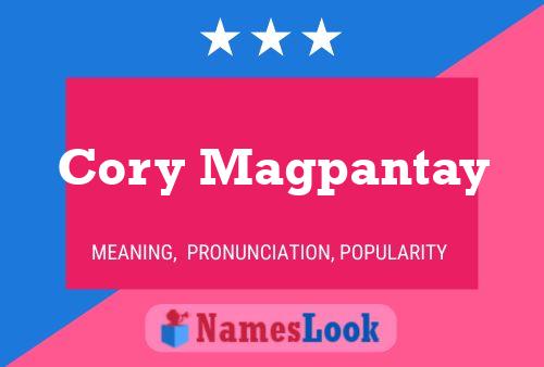 Cory Magpantay Name Poster