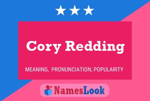 Cory Redding Name Poster