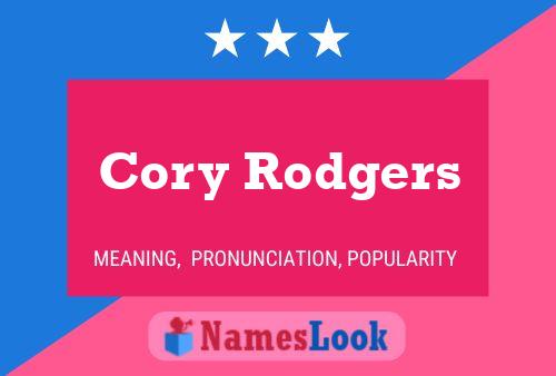 Cory Rodgers Name Poster