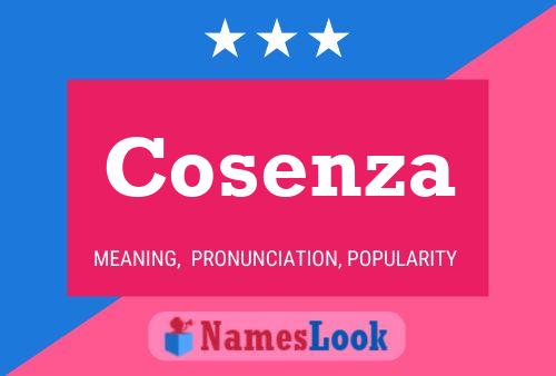 Cosenza Name Poster