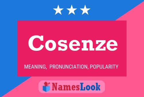 Cosenze Name Poster