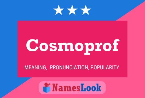 Cosmoprof Name Poster