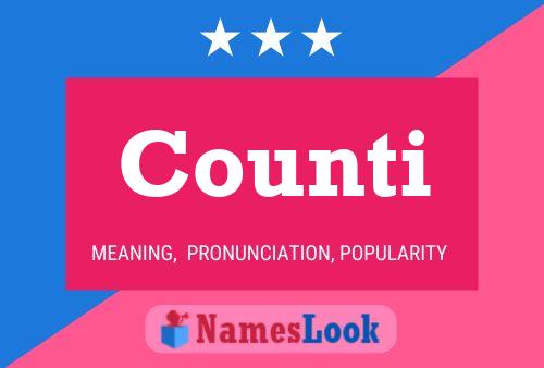 Counti Name Poster