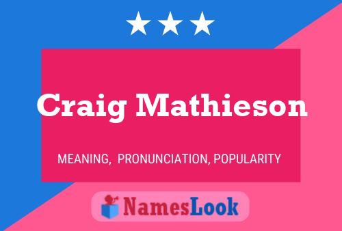 Craig Mathieson Name Poster