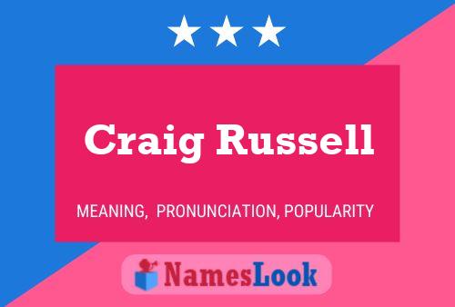 Craig Russell Name Poster