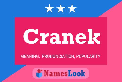 Cranek Name Poster