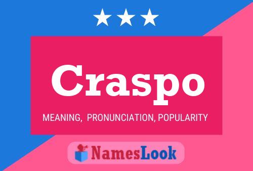 Craspo Name Poster