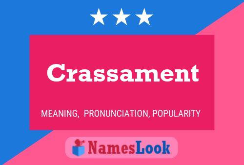 Crassament Name Poster