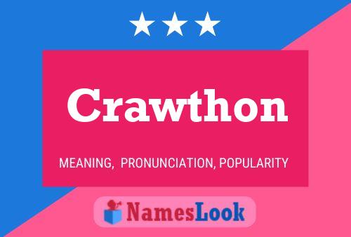 Crawthon Name Poster