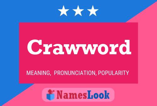 Crawword Name Poster