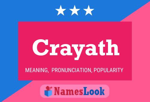 Crayath Name Poster