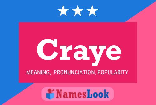 Craye Name Poster