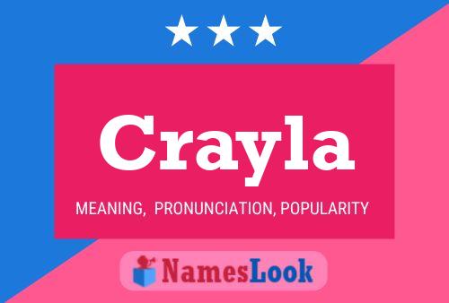 Crayla Name Poster