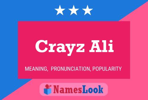 Crayz Ali Name Poster