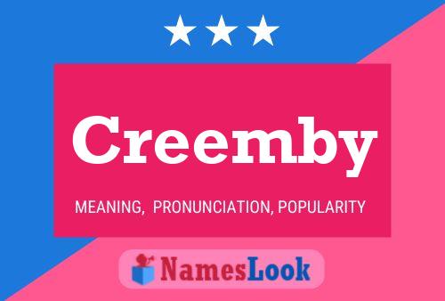 Creemby Name Poster