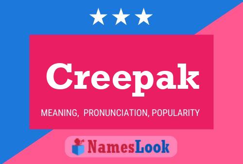 Creepak Name Poster