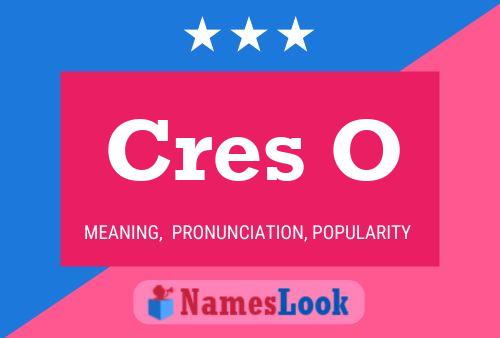 Cres O Name Poster