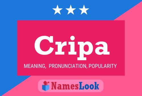 Cripa Name Poster