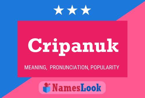 Cripanuk Name Poster