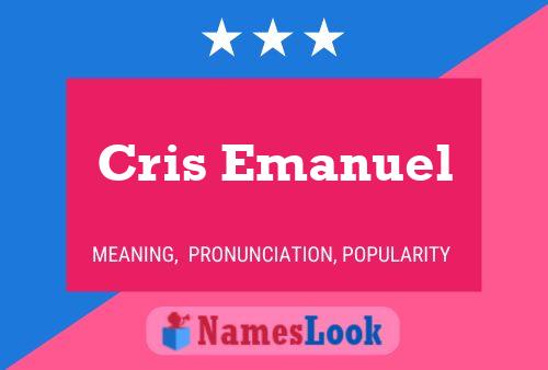 Cris Emanuel Name Poster