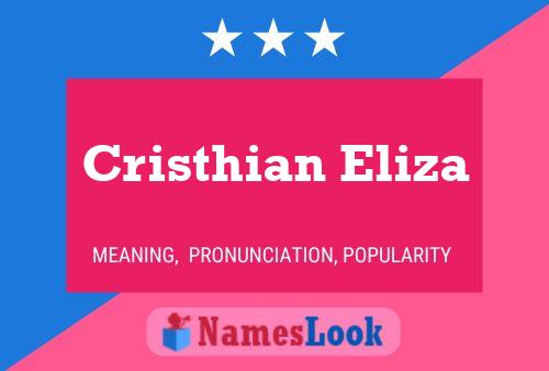 Cristhian Eliza Name Poster