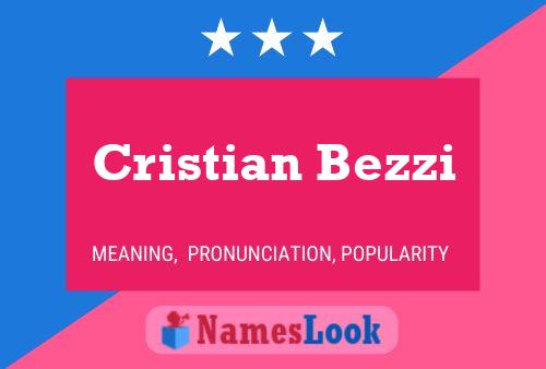 Cristian Bezzi Name Poster