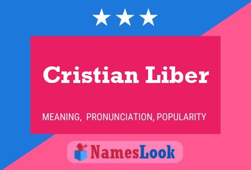 Cristian Liber Name Poster