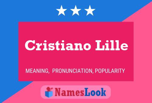 Cristiano Lille Name Poster