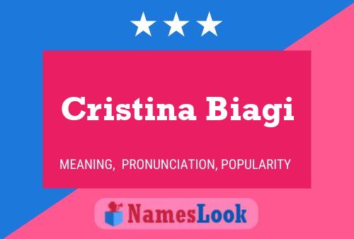 Cristina Biagi Name Poster