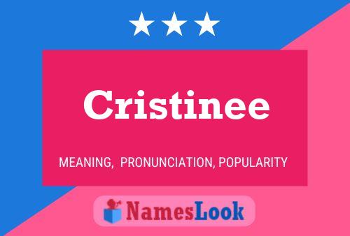 Cristinee Name Poster