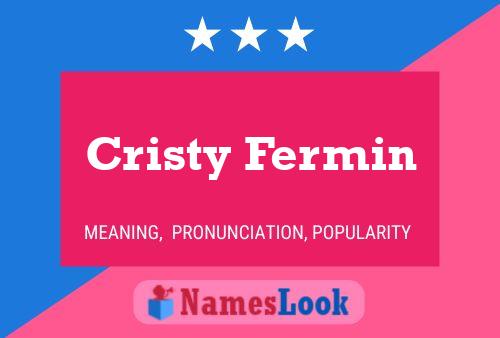 Cristy Fermin Name Poster