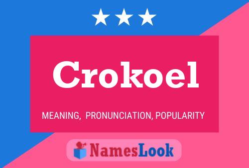 Crokoel Name Poster