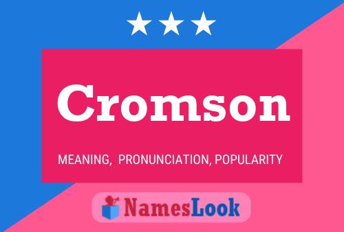 Cromson Name Poster