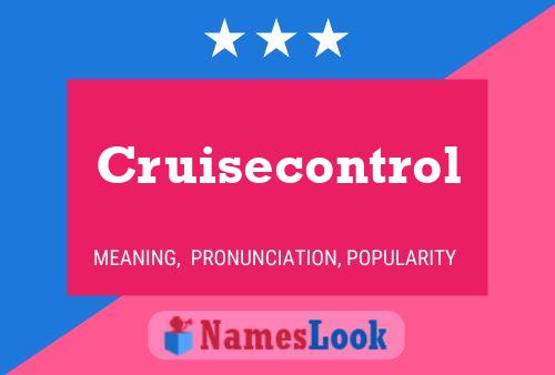 Cruisecontrol Name Poster