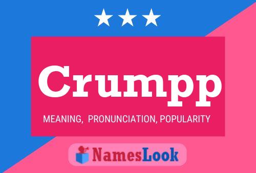 Crumpp Name Poster