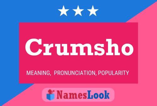 Crumsho Name Poster