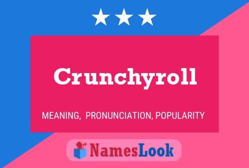 Crunchyroll Name Poster