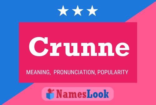 Crunne Name Poster