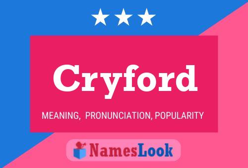 Cryford Name Poster