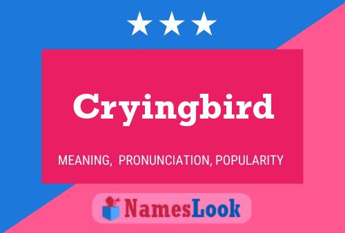 Cryingbird Name Poster