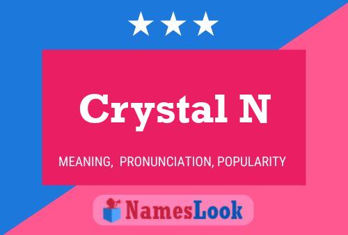 Crystal N Name Poster