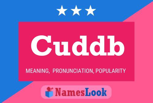 Cuddb Name Poster