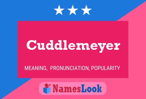 Cuddlemeyer Name Poster