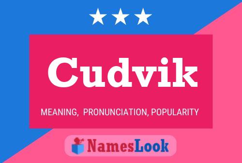 Cudvik Name Poster