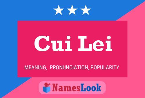 Cui Lei Name Poster