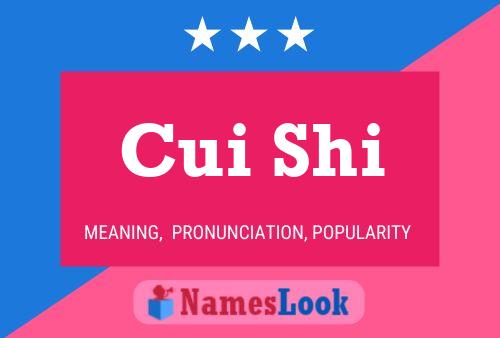 Cui Shi Name Poster