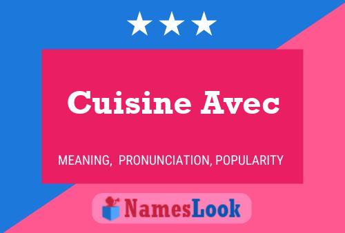 Cuisine Avec Name Poster