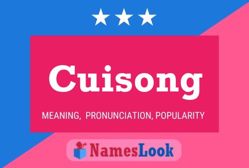 Cuisong Name Poster