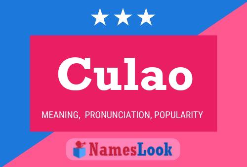 Culao Name Poster